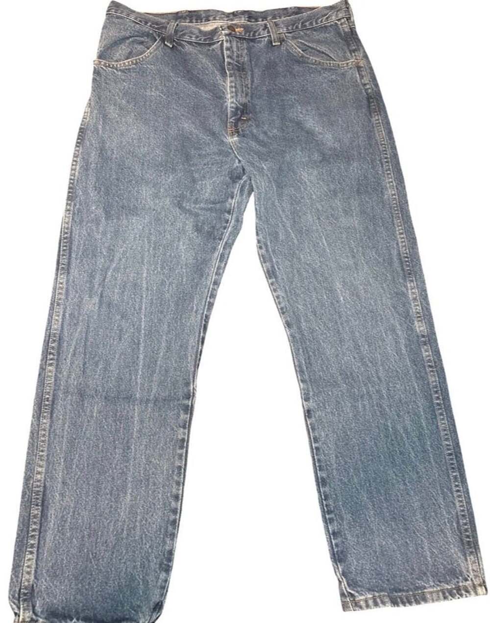 Rustler by Wrangler Men’s 38x30 Vintage Blue Jeans Straight Leg